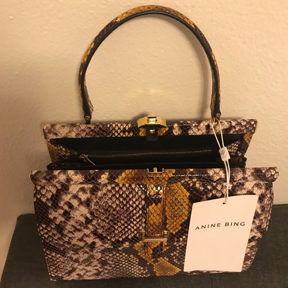 ANINE BING Ruby Bag - Python Print - Picture 2 of 4